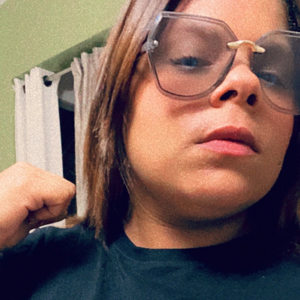 Translucent gray sunglasses